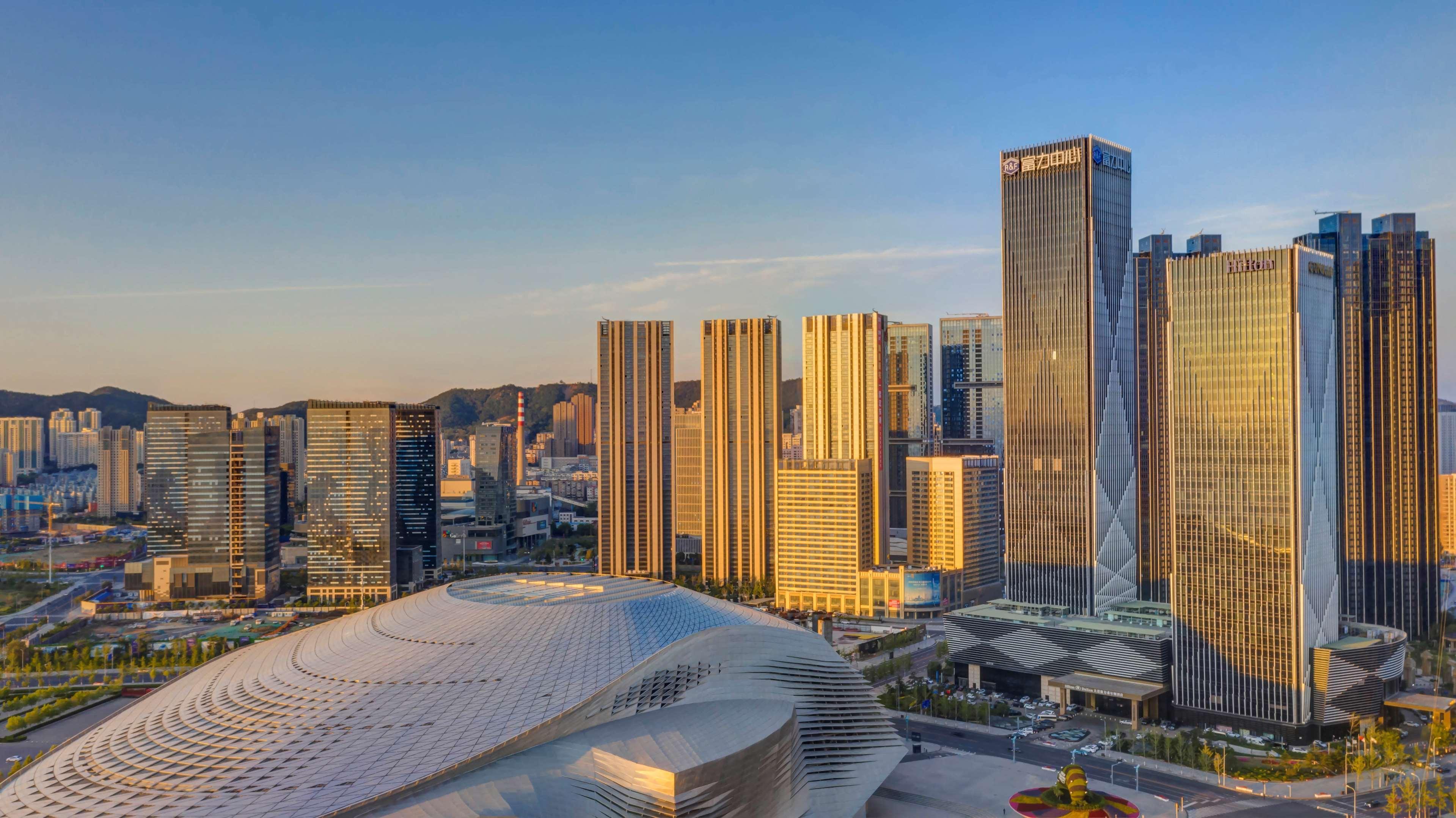 Hotel Hilton Dalian Exterior foto