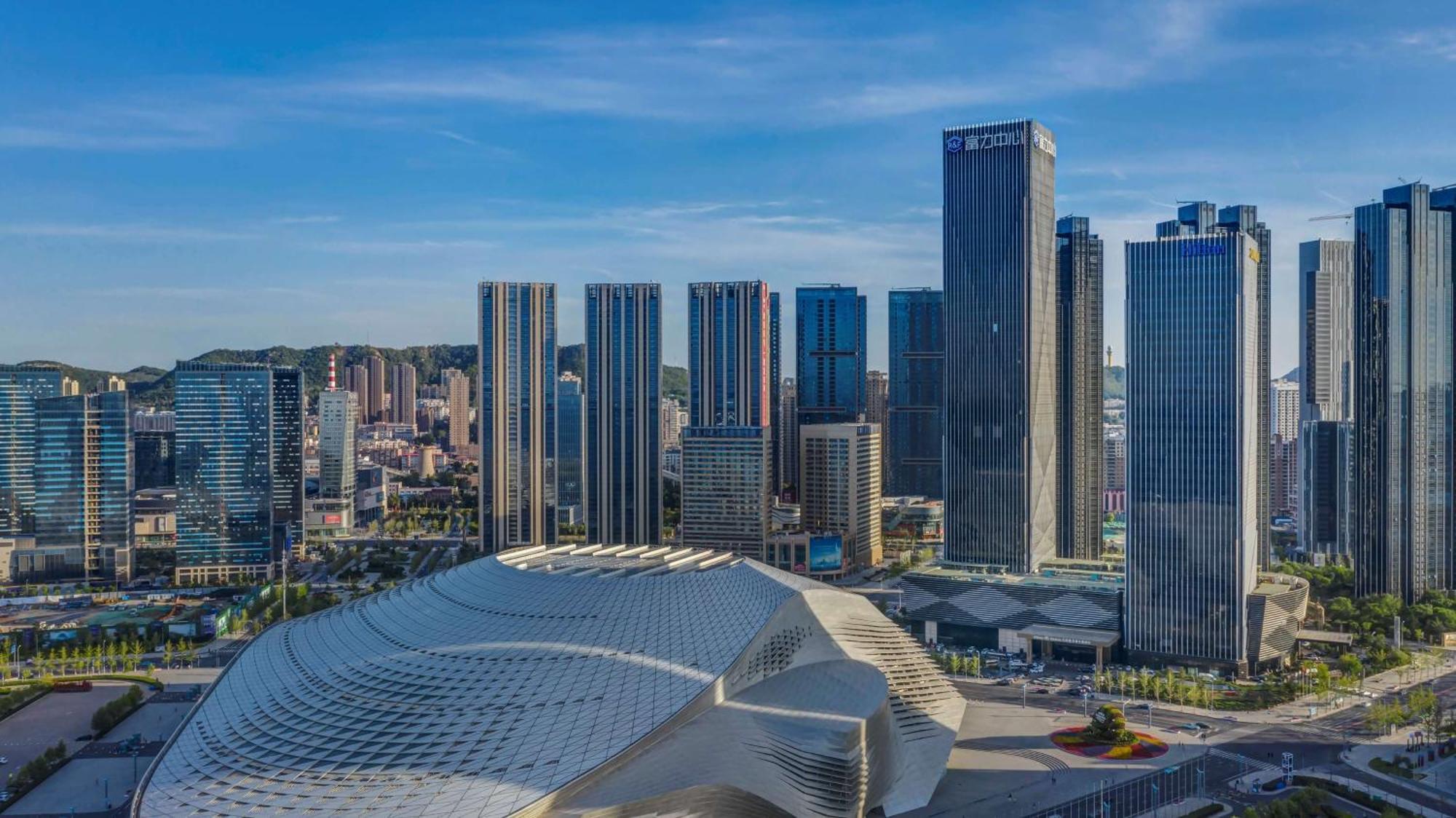 Hotel Hilton Dalian Exterior foto