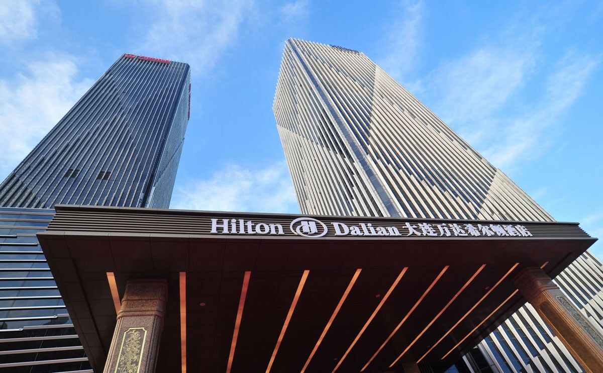 Hotel Hilton Dalian Exterior foto